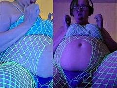 Princess Udders TS Double Penetration Green Goddess Hologram