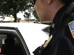 Milf cops make Skinny criminal defenestrate their cunts