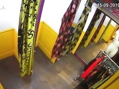 Dressing room spy camera captures hot milfs changing clothes
