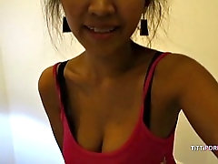 hot asian babe with massive natural tits