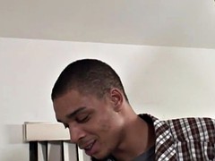 latino long hair type takes a black cock in the ass