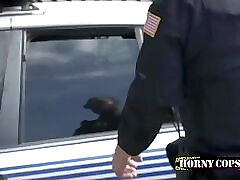 Gay and tough police busts gay black cocks to take advantage of their uniform's power