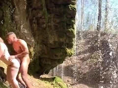 Stacked amateur milf enjoys a deep banging in the outdoors